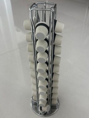 Rotating Coffee Pod Tower in Chrome